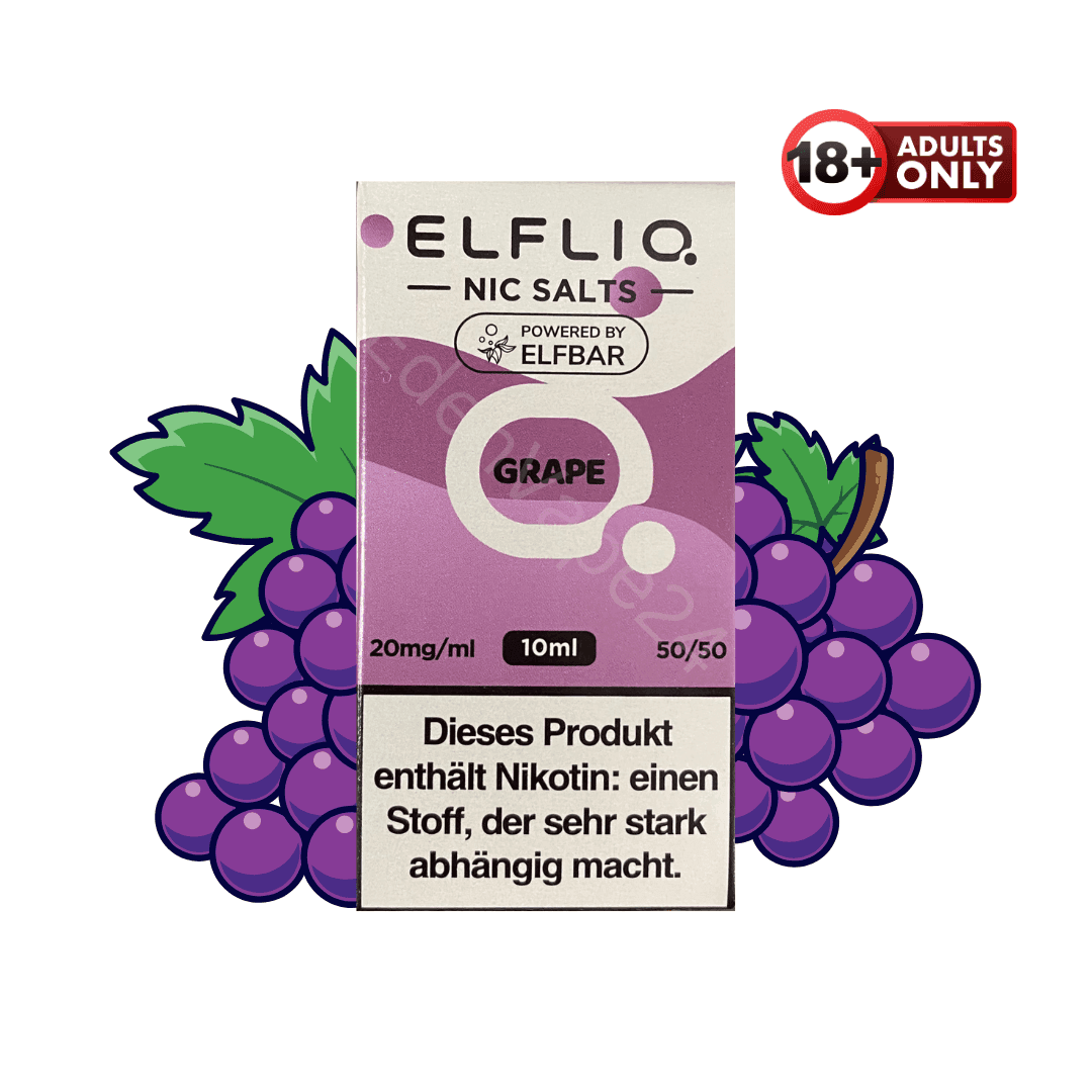 Elfbar Elfliq - Grape - 20mg Liquid - EdenVape24